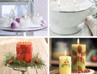 imagen Ideas de decoración navideña con velas