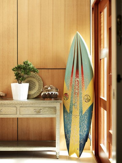 Decoración veraniega con tablas de surf